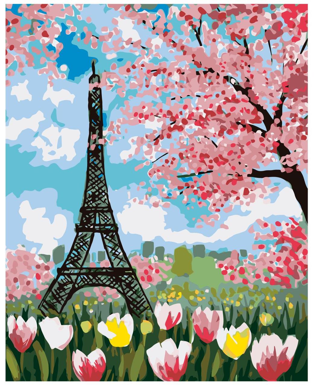 Картина по номерам Весна в Париже 40 x 50 | RA193 | SLAVINA