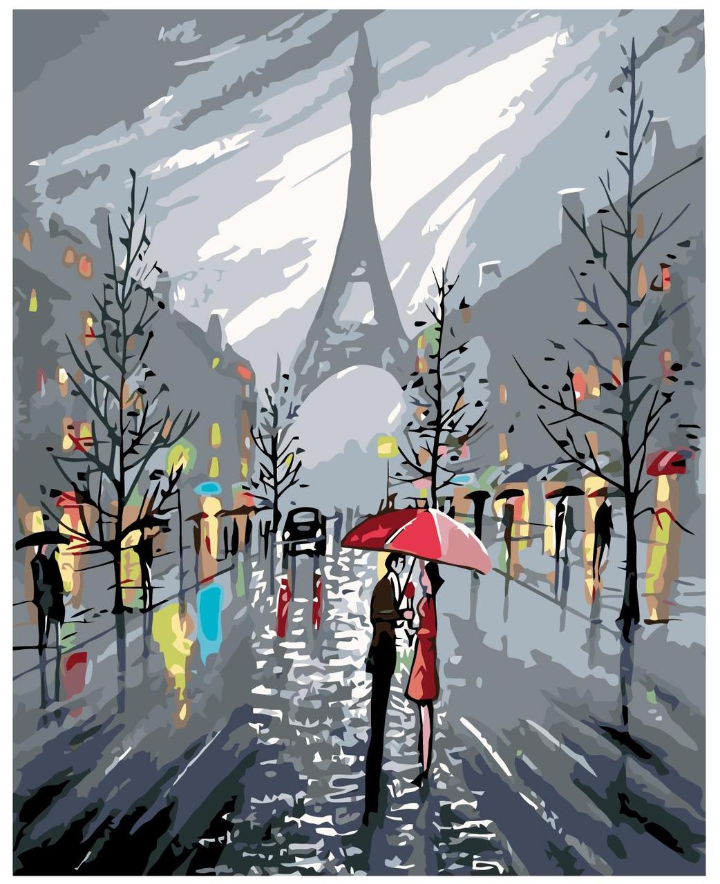 Картина по номерам Романтика в Париже 40 x 50 | RO54 | SLAVINA - фото 1 - id-p196789845
