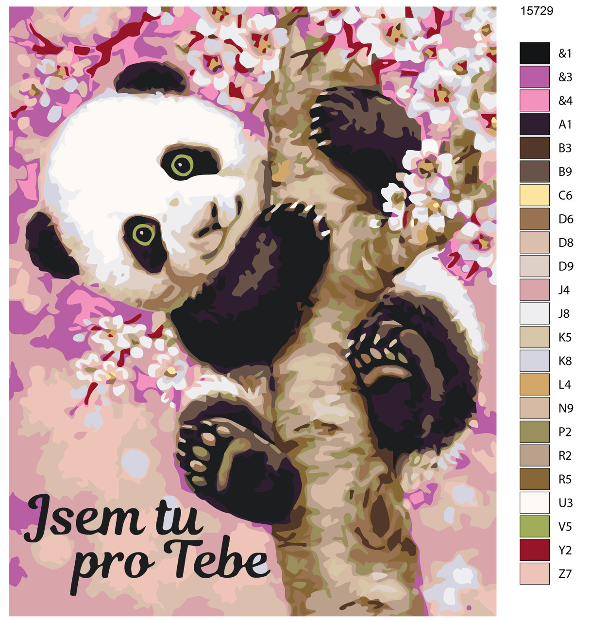Картина по номерам Милая панда на дереве 40 x 50 | KTMK-15729 | SLAVINA - фото 2 - id-p196790891