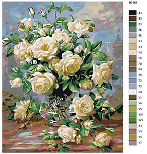 Картина по номерам Розы 40 x 50 | KTMK-06181 | SLAVINA, фото 2