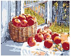 Картина по номерам Корзина яблок 40 x 50 | KTMK-77993 | SLAVINA