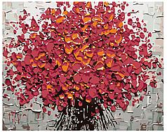 Картина по номерам Букет красных цветов. Абстракция 40 x 50 | KTMK-46902 | SLAVINA