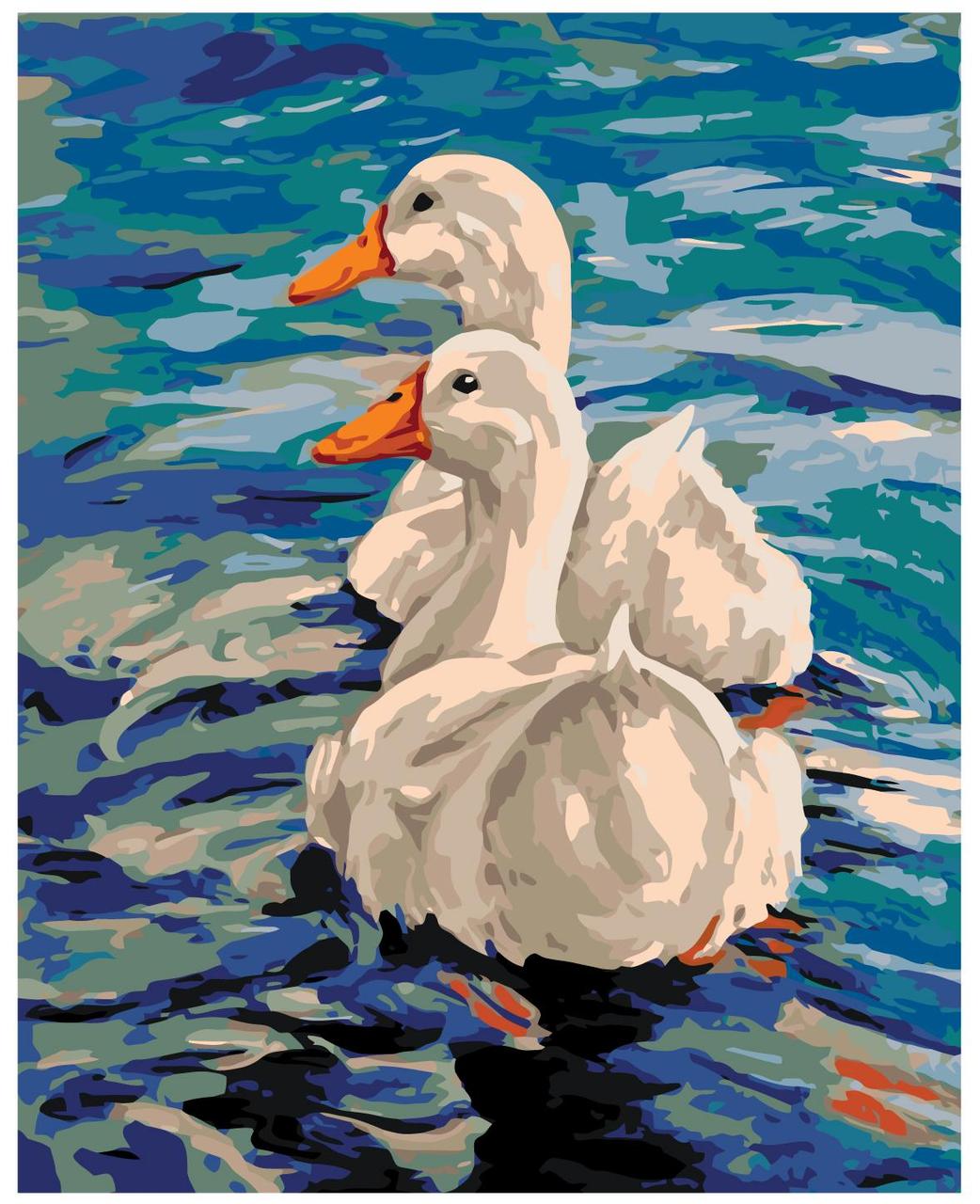 Картина по номерам Лебеди 40 x 50 | A402 | SLAVINA