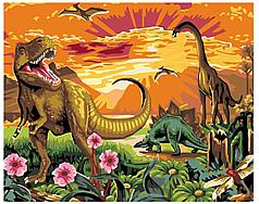 Картина по номерам Динозавры 40 x 50 | KTMK-085901 | SLAVINA