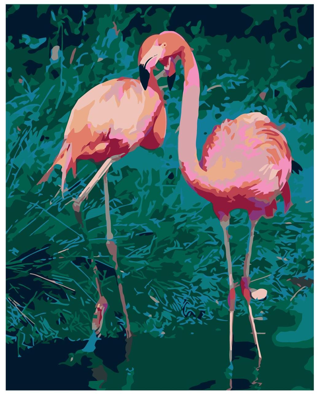 Картина по номерам Фламинго 40 x 50 | RA243 | SLAVINA - фото 1 - id-p196789981