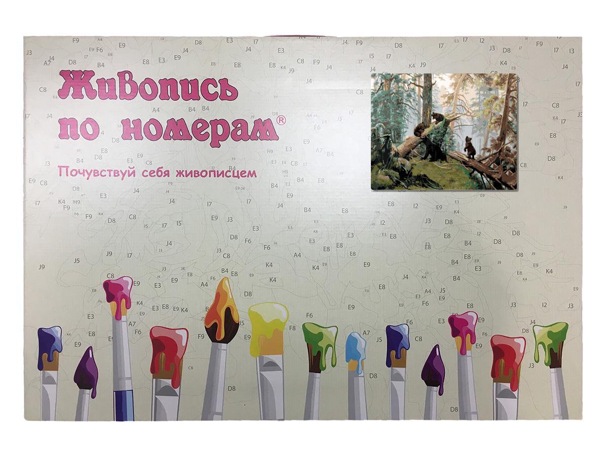 Картина по номерам Утро в сосновом лесу. И.И. Шишкин 40 x 50 | Z-Z101100220 | SLAVINA - фото 3 - id-p196789982