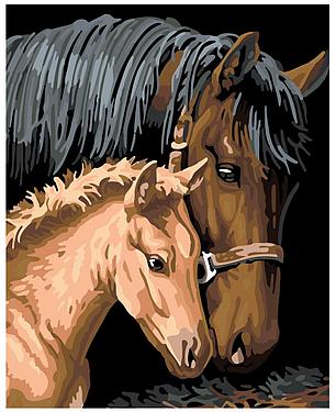 Картина по номерам Лошадь 40 x 50 | AYAY-10052019 | SLAVINA, фото 2