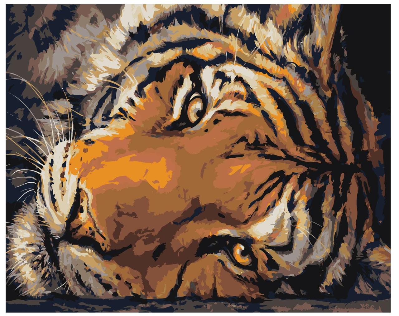 Картина по номерам Ленивый тигр 40 x 50 | Z-AB213 | SLAVINA - фото 1 - id-p196790030