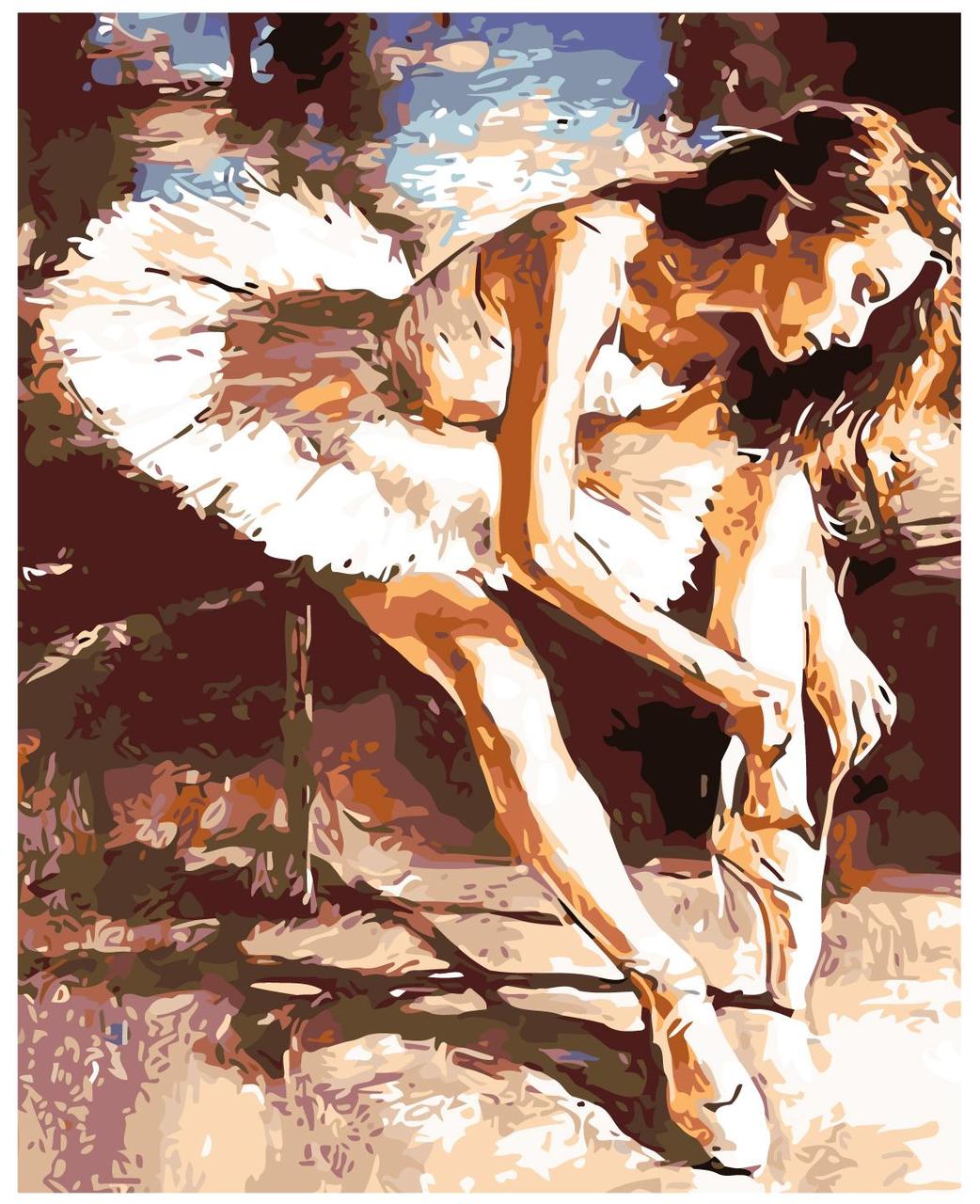Картина по номерам Балерина 40 x 50 | KTMK-54872 | SLAVINA - фото 1 - id-p196791037
