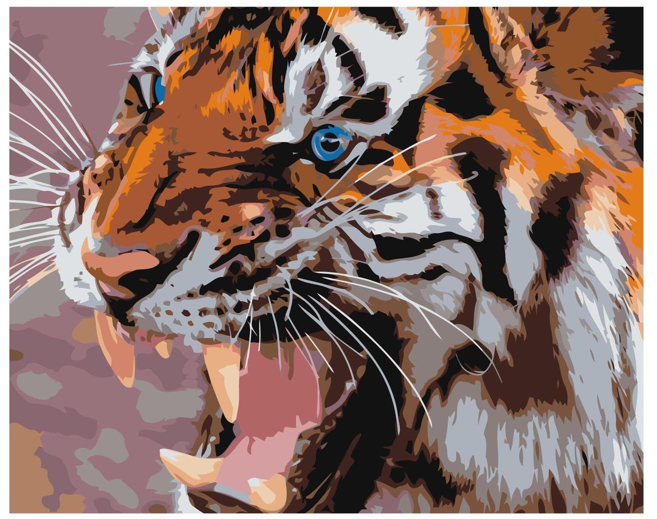 Картина по номерам Тигр 40 x 50 | Z-AB380 | SLAVINA