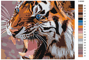 Картина по номерам Тигр 40 x 50 | Z-AB380 | SLAVINA, фото 2