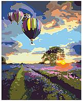 Картина по номерам Воздушные шары над лавандовым полем 40 x 50 | KTMK-12023 | SLAVINA