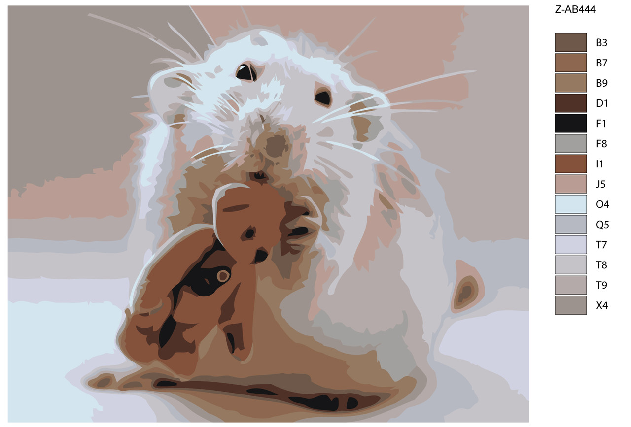 Картина по номерам Мышь с мишкой 40 x 50 | Z-AB444 | SLAVINA - фото 2 - id-p196790103