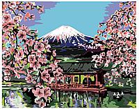 Картина по номерам Сакура и гора Фудзияма 40 x 50 | AYAY-23032019 | SLAVINA