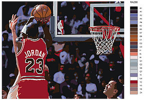 Картина по номерам Баскетболист. Майкл Джордан 40 x 50 | RA266 | SLAVINA, фото 2