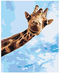 Картина по номерам Любопытный жираф 40 x 50 | Z-MV149 | SLAVINA