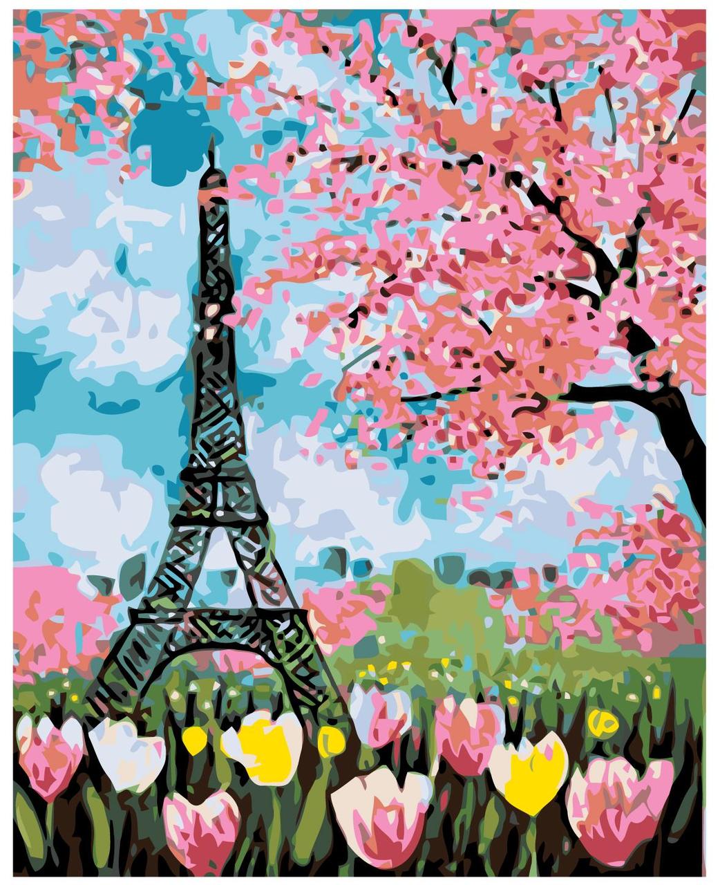 Картина по номерам Весенний Париж 40 x 50 | RO85 | SLAVINA - фото 1 - id-p196791122