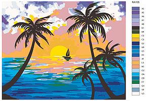 Картина по номерам Тропический рай 40 x 50 | RA105 | SLAVINA, фото 2