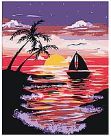 Картина по номерам Закат на острове 40 x 50 | RA137 | SLAVINA
