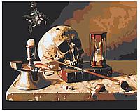 Картина по номерам Готический натюрморт с черепом 40 x 50 | Z3270 | SLAVINA
