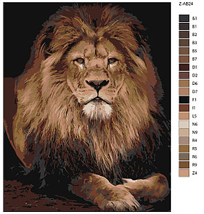 Картина по номерам Прекрасный лев 40 x 50 | Z-AB24 | SLAVINA, фото 2
