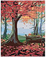 Картина по номерам Осень в парке 40 x 50 | RA118 | SLAVINA