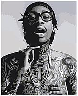 Картина по номерам Wiz Khalifa. Уиз Халифа 40 x 50 | Z-AB120 | SLAVINA