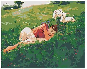 Картина по номерам Спящая в поле девушка  40 x 50 | RA003 | SLAVINA, фото 2