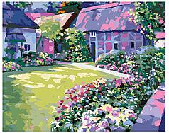 Картина по номерам Цветущий двор Говард Беренс 40 x 50 | HB01 | SLAVINA