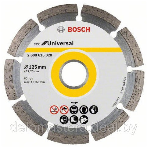Алмазный диск универсальный Bosch Universal 125-22,23 (2608615028) - фото 1 - id-p196794075