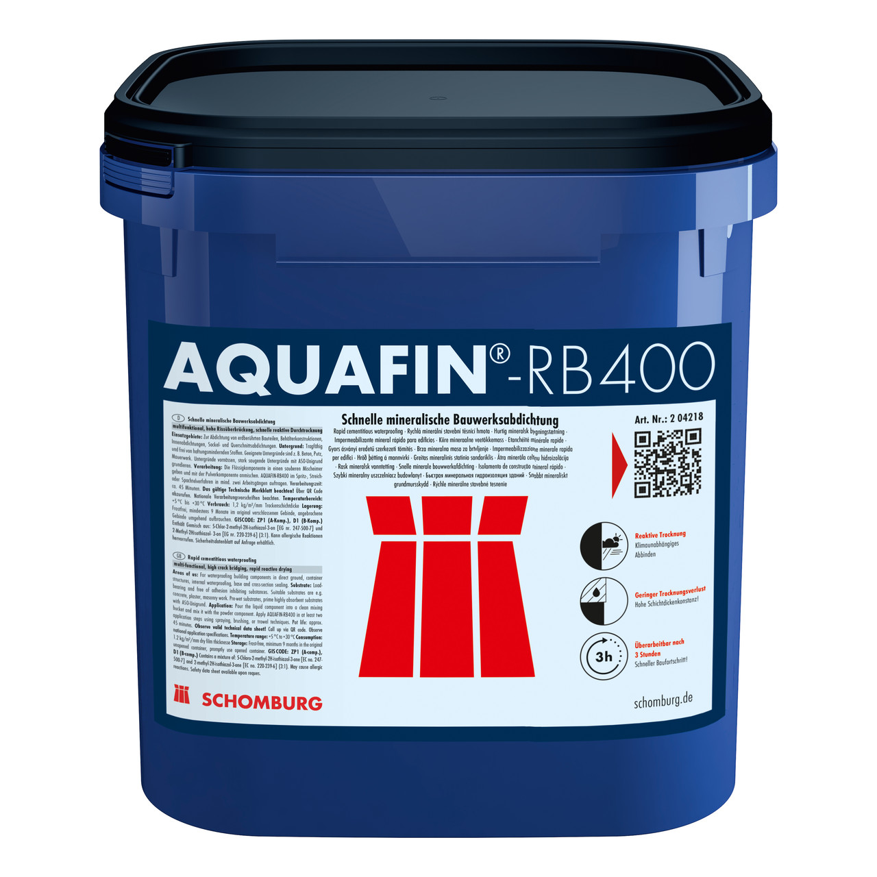 Быстрая минеральная гидроизоляция AQUAFIN-RB400