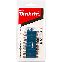 Набор бит (10 шт) с карабином MAKITA (D-65028)