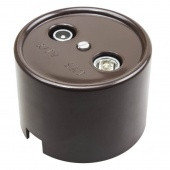 Розетка TV оконечная двойная ПЛАСТИК Коричневый Bironi, фото 2