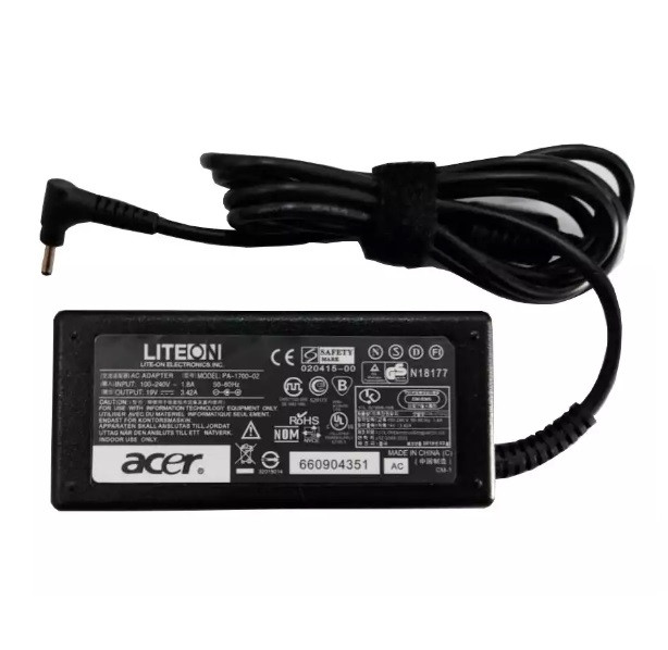Зарядное устройство для ноутбука Acer 19V 3.42A 65W (3.0x1.1) - фото 1 - id-p147750331