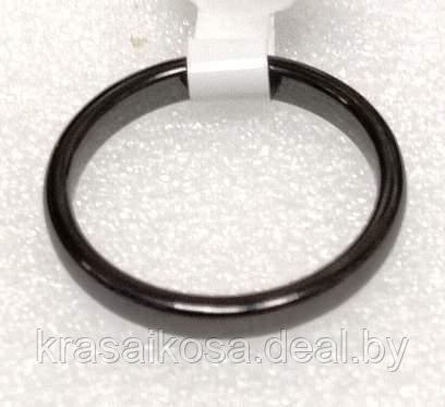 Кольцо керамика 16 Черный 3мм керамическое женское мужское бижутерия - фото 1 - id-p196800450