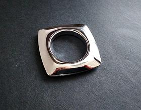 Люверс на один щелчок " Квадро 1"в хроме блестящем