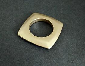 Люверс на один щелчок " Квадро 6"в золоте спокойном