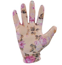 Перчатки из полиэстра с нитриловым покрытием на ладони, 13 класс вязки "Цветочек", Модель: TR-800
