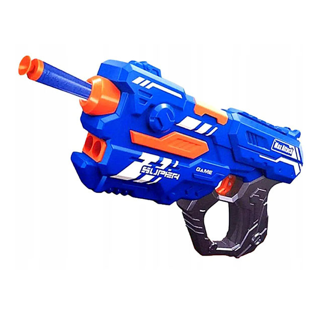 Детский бластер-пистолет Max Attack Super Shoot мягкие пули - фото 2 - id-p196800722