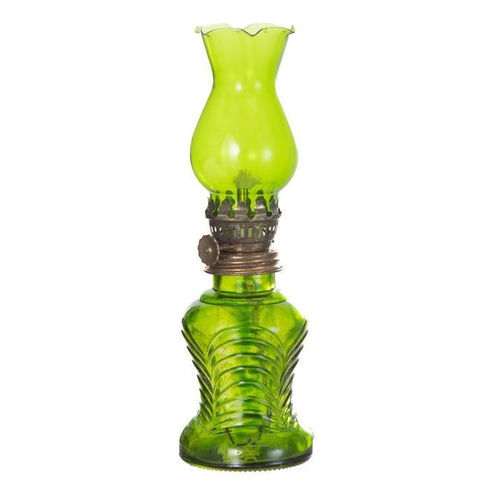 Керосиновая лампа декоративная зелёный 6,5х6,5х21 см - фото 5 - id-p196491357