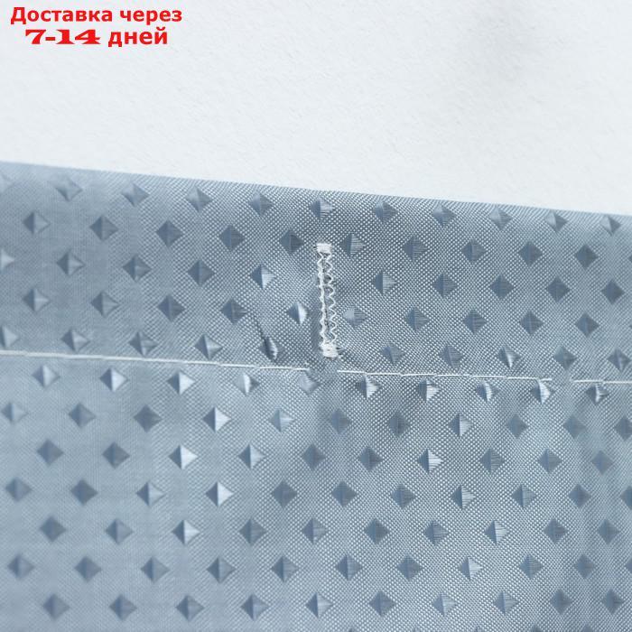 Штора для ванной комнаты Доляна "Орион", 180×180 см, полиэстер, цвет серый - фото 3 - id-p196781340