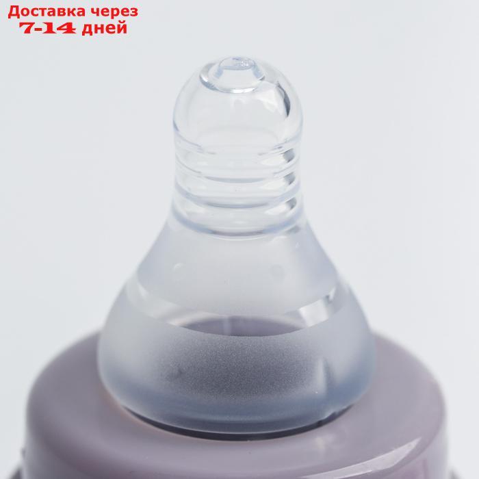Бутылочка в силиконовом чехле, стекло, от 0 мес., 60 мл., цвет МИКС для девочки - фото 6 - id-p196777560