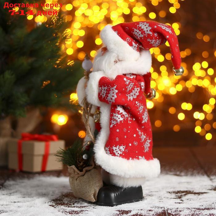 Дед Мороз "В красной шубке в ёлочках с подарками" 15х30 см - фото 2 - id-p196777588
