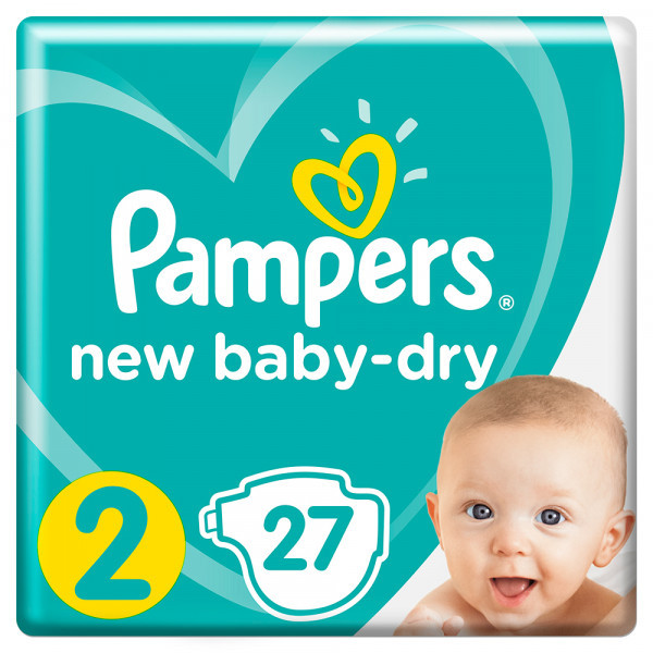 Подгузники Pampers New Baby 2 (4-8кг) 27шт - фото 1 - id-p196802343