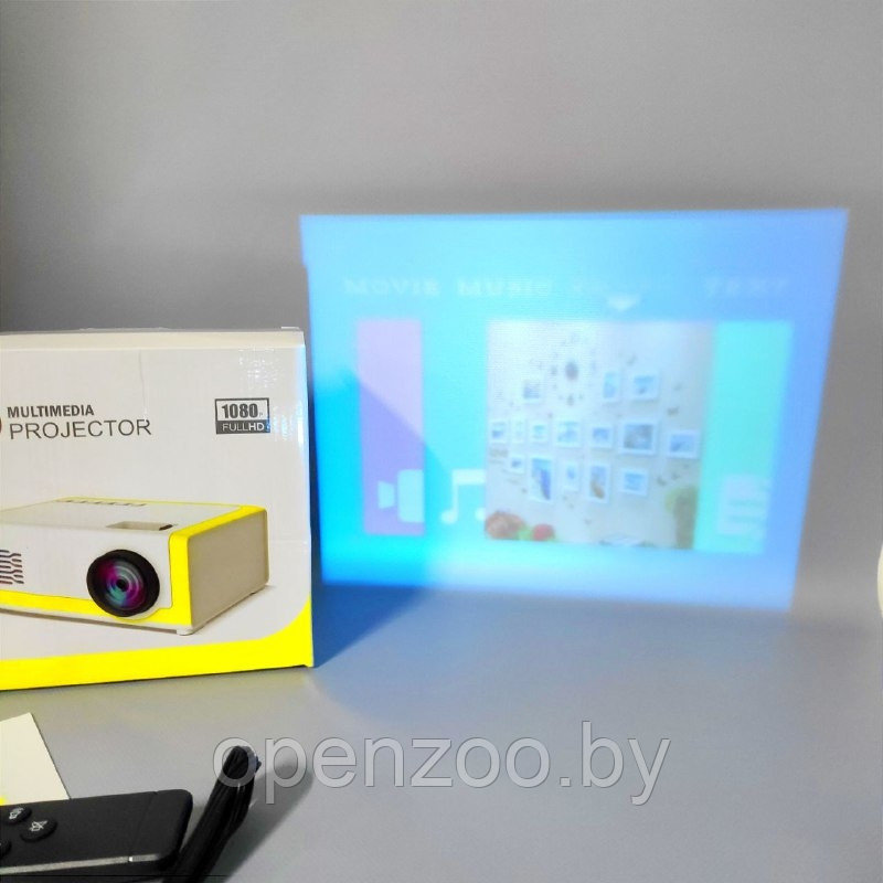 Мультимедийный портативный светодиодныйLEDпроекторMini Projector M1FULL HD 1080p(HDMI, USB, пульт ДУ) - фото 7 - id-p196802987