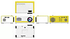 Мультимедийный портативный светодиодныйLEDпроекторMini Projector M1FULL HD 1080p(HDMI, USB, пульт ДУ), фото 3