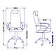 Кресло поворотное Метта SU-BP-8, чёрный, сетка, фото 3