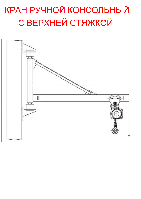 Кран ручной консольный с верхней консолью 0,25-3.2 тонны.