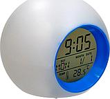 Метеостанция с подсветкой RSB "BALL", 8,5x8,5x8см, пластик, белый, фото 2