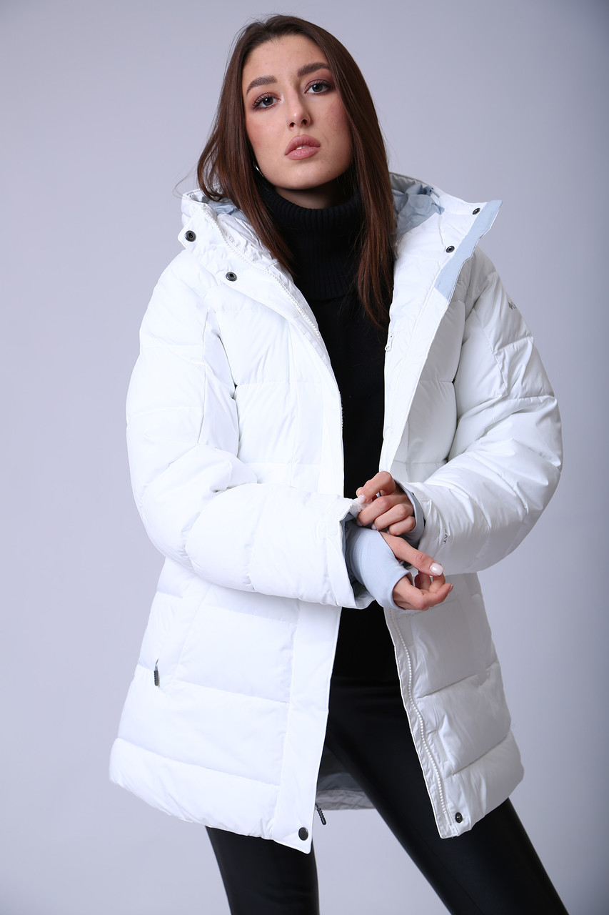 Куртка женская горнолыжная Columbia Snowside Peak™ Long Insulated Jacket белый